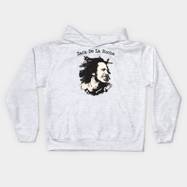 Zack De La Rocha Kids Hoodie by Yopi